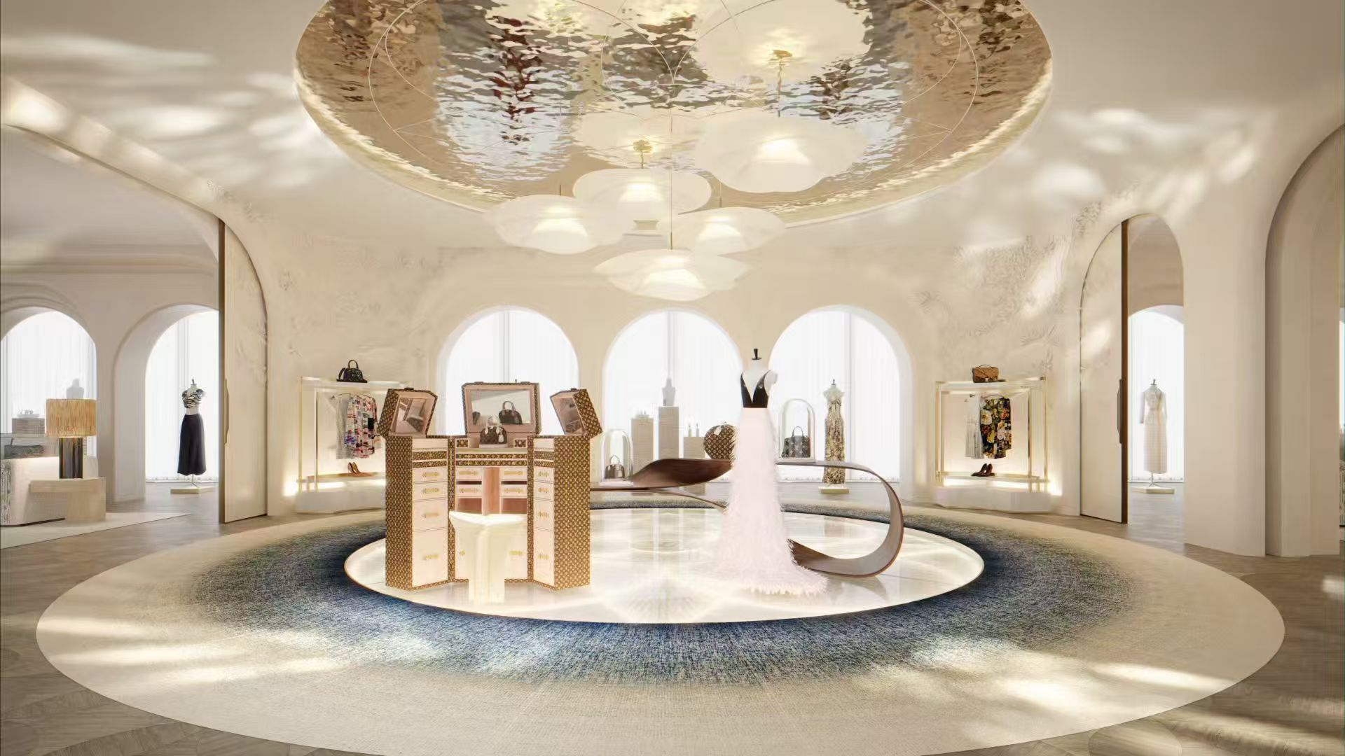 News test-What are the four main types of layouts for jewelry retail stores?